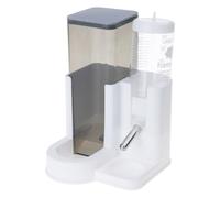Ranuw Comedero para hámster, botella de agua, solución de alimentación para alimentación fácil, diseño transparente, fácil monitoreo, dispensador de agua para mascotas, comedero automático para