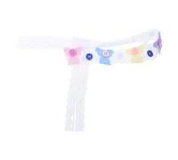 Ranuw Gargantilla de moda con diseño de oso, collar de encaje suave, collar de cadena de clavícula, collar de cadena de clavícula para niñas y mujeres