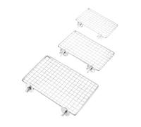 Ranuw Juego de perchas para loros de acero inoxidable para escalada, juegos, descansos, resbalones y plataforma de salto para pájaros