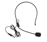 Ranuw Micrófono universal de 3 pines para guía de desgaste de cabeza, micrófono de condensador para altavoz para guía de enseñanza de conferencias