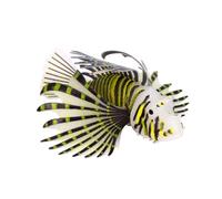 Ranuw Peces de león artificiales luminosos de sílice, acuarios, tanques, adornos que brillan en mundos submarinos oscuros, decoran paisajes realistas