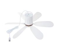 Ranuw Ventilador USB 5V 1A Ventilador de Techo 6 Hojas para Camping y Tienda de Viaje 5V 5W Funcionamiento Silencioso en caso de avería