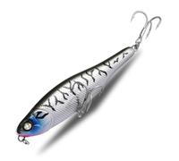 Ranuw Walking the Dog - Señuelo de pesca con anzuelo duro, 10 cm, 12,8 g, lápiz Topwater, cebo de pesca de plástico duro