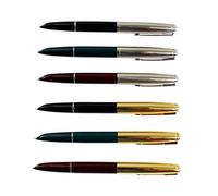 Ranvi Hero 616 Pluma estilográfica con punta de iridio. 3 tapas doradas, 3 tapas plateadas.