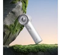 RANVOO 2025 Mini y Potente Turbo Ventilador de Mano 100 Velocidades Recargable Pantalla LED Personal para Viajes al Aire Libre Ventilador de Mano Portátil, Blanco Ártico