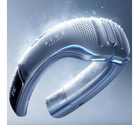 RANVOO AICE LITE Plus 2025 Máximo Flujo de Aire Frío [N.º1 Más Fresco y Duradero] Aire Acondicionado de Cuello, Ventilador Recargable de 6.000 mAh, Sopla Aire Frío, Regalo para Mamá, Azul