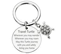 RANYAKE Llavero con Amuleto de la Suerte de Tortuga,Llavero de Tortuga de Viaje,Llaveros de Tortug-a Marina,Lindo Llaver de Diamante de Tortug-a Marina,para Bolsos,Accesorios,Mochilas