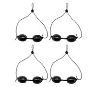 RANYAKE Paquete de 4 gafas protectoras para protección ocular de luz roja, gafas de cama de bronceado para mujer, gafas de sol para tomar el sol y proceso de luz LED IPL