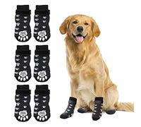 RanyPET - Calcetines antideslizantes para perros, control de tracción en el interior, refuerzo de goma para perros pequeños, medianos y grandes, M