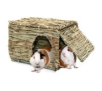 RANYPET Casa de hierba grande para cobayas - Heno de hierba seca natural, con doble abertura, para conejillos de indias, chinchilla, hurón