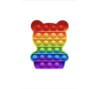 Ranzah Juguete sensorial de burbujas para apretar para niños y adultos, juguete de viaje para regalos y fiestas, TDAH, alivio del estrés y la ansiedad, juguete para apretar para niños pequeños (oso)
