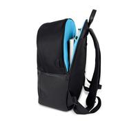 RANZN BLK - Mochila para hombre y mujer, color negro, elegante y urbana, antirrobo, con compartimento para portátil, 40 cm, 22 litros de espacio de almacenamiento, Azul océano., 30 x 40 x 15 cm