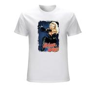 RAOAR Barb Wire Cult Movie Sci Fi Pamela Anderson Comic Book T-Shirt Mens White Tees Unisex Shirt L