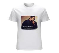 RAOAR Barry White Soul Seduction T-Shirt Mens White Tees Unisex Shirt S