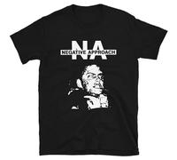 RAOAR Negative Approach - Harcore Punk 80's Vintage Retro T-Shirt Mens Black Tees Unisex Shirt L