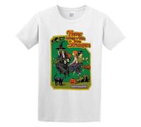 RAOAR Never Accept A Ride from Strangers T-Shirt Mens White Tees Unisex Shirt 3XL