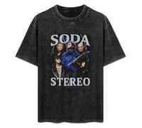 RAOAR Soda Stereo T-Shirt Mens Black Tees Unisex Shirt L