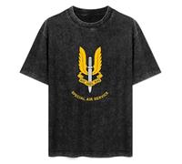 RAOAR Special Air Service British Forces Elite He Who Dares Wins T-Shirt Mens Black Tees Unisex Shirt M