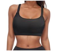 RAOKENSU Bikini para mujer, parte superior acolchada, transpirable, sujetador deportivo de secado rápido, traje de baño push up ajustable, parte superior de bikini sin espalda, parte superior de