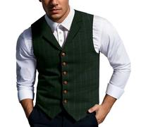 RAOKENSU Chaqueta tradicional con botones, para hombre, con chaleco de traje, corte ajustado, Oktoberfest, para hombre, estilo vintage, clásico, elegante, Oktoberfest, accesorios, para fiestas, clubes