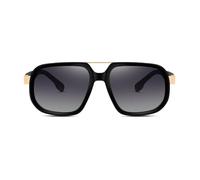 RAOKENSU Kapten And Son Gafas de sol para mujer, gafas de aviador, modernas, retro, marco rectangular, sombra, gafas de sol de piloto de doble puente, clásicas, retro, estilo años 70, con protección