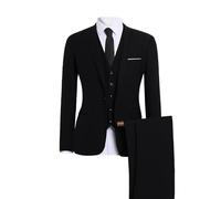 RAOKENSU Trajes de hombre de 4 piezas, corte ajustado, una sola fila, dos botones, traje de boda para hombre, blazer formal + pantalones de traje, camisa aznug + corbata, juego de esmoquin, traje de