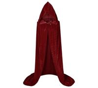 Raopuzi Capa Negra con Capucha Adulto, Largo Disfraz Vampiro, Capas Medieval Muerte, Bruja Vampiro Mago Capa Halloween para Cosplay, Capas Disfraz Halloween para Carnaval Fiesta Cumpleaños