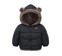 Raopuzi Chaquetas Niño Invierno, Abrigo Niño, Ropa de Abrigo Forro Polar Nieve para Niño Térmica Plumifero de Plumas Niño Grueso con Capucha de Pelo y Cremallera, Chaqueta Acolchada Caliente