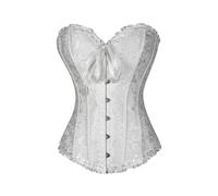 Raopuzi Corset Negro Disfraz Mujer Corse Medieval Halloween Top Bustier con Cordones, Black Corpiño Palabra de Honor Corsé Gótico Palacio Cordet Overbust Cintura para Carnava Cosplay Fiesta Outfit