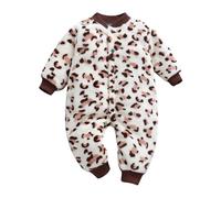 Raopuzi Mono Termico Bebe Niño Invierno, Pijama Mono Termico Pijama Niño, Buzo De Una Pieza Body Ropa Recien Nacido Espesar Manga Larga Bebe Invierno