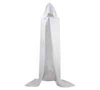 Raopuzi Negro Largo Capa con Capucha Terciopelo Disfraz de Halloween para Mujeres Hombres Largo Disfrazs Vampiro Medieval Muerte Capa Disfraz Halloween para Carnaval Navidad Fiesta Disfraces