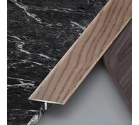 Raouoae Juego De 3 Perfiles De Transición En T De 90cm, Tira Divisoria De Piso Laminado, Ideal Para Transiciones Suaves Entre Suelos De Madera Y Baldosas, Compatible Con Todo Tipo De Pisos(Kaffeeholz,