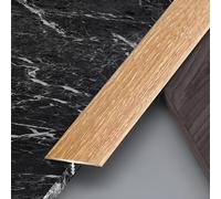 Raouoae Juego De 3 Perfiles De Transición En T De 90cm, Tira Divisoria De Piso Laminado, Ideal Para Transiciones Suaves Entre Suelos De Madera Y Baldosas, Compatible Con Todo Tipo De Pisos(Helle Eiche