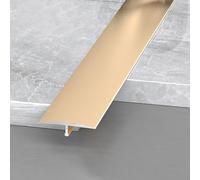 Raouoae Paquete De 3 Tiras De Transición De Piso En T De Aluminio, 90cm Para Bordes De Puertas, Ideal Para Cubrir Pisos Irregulares, Rellenar Espacios Y Reformar El Hogar Sin Juntas(Gold,Breite: 40 mm