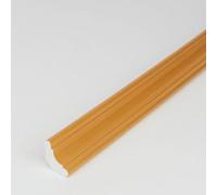 Raouoae Tiras Decorativas Autoadhesivas De PVC Para Techo, Molduras De Esquinas Triangulares Y Redondas, Borde Para Gabinetes, Fácil Instalación, Decoración Del Hogar Y De Interiores, 5m(Gold,Breite: