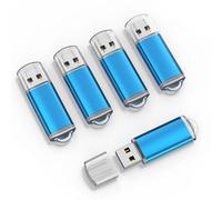 RAOYI Paquete de 5 unidades flash USB 2.0 de 8 GB, unidad flash USB 2.0, unidad de pulgar a granel, unidad de salto, color azul