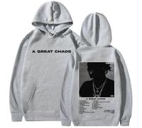 Rap Ken Carson Sudadera con Capucha gráfica para Hombres y Mujeres Sudadera con Capucha de Moda Retro Sudadera de Moda (5 L)