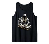 Rap Vinyl Vibes Hip Hop DJ Camiseta sin Mangas