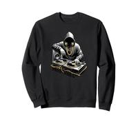 Rap Vinyl Vibes Hip Hop DJ Sudadera