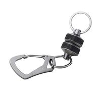 Rapala - Clip magnético Negro RCD Liberación magnética RCDMR, Equipo de Pesca práctico y Duradero, Ideal para Amantes de la Pesca, Talla única