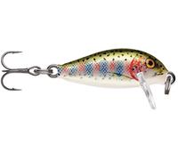 Rapala - Control de la Pesca de la Pesca Construcción de balsa - Agua del señuelo Agua Que Fluye - Profundidad de natación 0.3-0.9m - tamaño 2.5cm / 2.7 g - Hecho en Estonia - Trucha Arcoiris