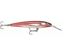 Rapala Count Down Magnum Elite - Señuelo de pececillo, cebo duro que se hunde, señuelo de arrastre de agua salada y agua dulce, 7 pulgadas, cebo rojo blindado