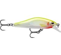 Rapala - Esca da Pesca Artificiale Spinning Shadow Rap Solid Shad - Plastica - Acqua Dolce Affondante - Profondità di Nuoto 0,9-1,2m - 5cm / 5,5g - Prodotta in Estonia - Silver Fluorescent Chartreuse