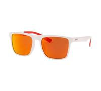 Rapala - Gafas de Sol polarizadas Modernas y urbanas UVG-301C, Lentes de Espejo Rojo, Montura Blanca Mate, Equipo de Pesca, protección UV, Comodidad óptima