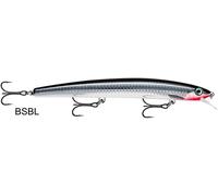 Rapala Bx Brat-Material Cuerpo de Balsa-Señuelo Pesca en Agua Dulce-Profundidad de Nado 0,9m-5cm/10g-Hecho en Estonia-Blue Ghost, Unisex-Adult, Live Baby Sea Bass, 15 cm / 23 g