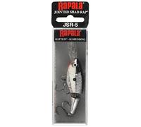 Rapala RA5808316 Esencial Jointed Shad Rap, tamaño: 5 cm/8 g, señuelo de Agua Dulce suspendido, Profundidad de natación: 1,8-3,9 m, Aparejo de Pesca de plástico, Cromado CH, 40 mm (5 gr), 8.0 gr