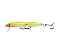 Rapala - Señuelo de Pesca articulado clásico, tamaño: 13 cm/18 g, señuelo Flotante de Agua Dulce, Profundidad de nado: 1,2-1,8 m, construcción de abachi, Color Chartreuse Fluorescente Plateado SFC