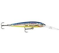 Rapala - Señuelo de Pesca Down Deep Husky Jerk - Material de Pesca Resistente - Señuelo Pesca de Arrastre en Agua Dulce y Mar - Prof de Nado 2,4-5,7m - 12cm/15g - Hecho en Estonia - Glass Blue Minnow