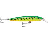 Rapala - Señuelo de Pesca Floating Magnum - Material de Pesca con Cuerpo de Abachi - Señuelo Pesca de Agua Dulce - Profundidad de Nado 2,7-3,3m - 18cm/40g - Hecho en Estonia - Firetiger