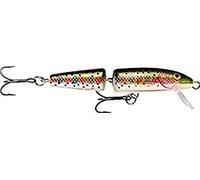 Rapala - Señuelo de Pesca Jointed - Material de Pesca con Cuerpo de Balsa - Señuelo Pesca de Agua Dulce - Profundidad de Nado 1,2-4,2m - 13cm/18g - Hecho en Estonia - Rainbow Trout